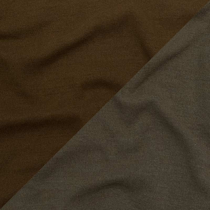 Italian Brindle and Coffee Liqueur Reversible Wool Double Knit