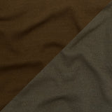 Italian Brindle and Coffee Liqueur Reversible Wool Double Knit