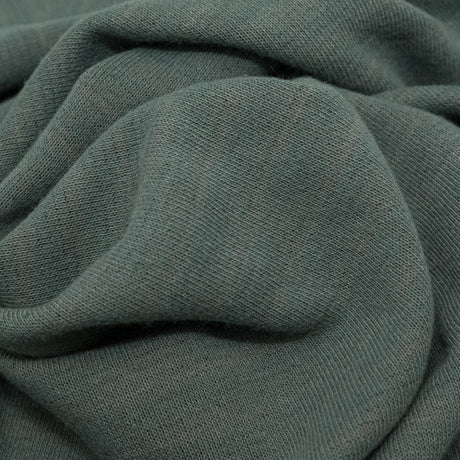 Italian Striped Sea Spray, Castor Gray and Adobe Rose Reversible Wool Double Knit