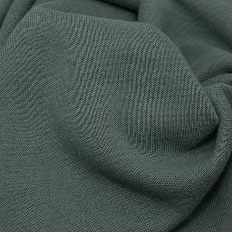 Italian Laurel Wreath and Desert Sand Reversible Wool Double Knit