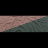 Italian Laurel Wreath and Desert Sand Reversible Wool Double Knit