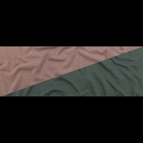 Italian Laurel Wreath and Desert Sand Reversible Wool Double Knit