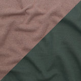 Italian Laurel Wreath and Desert Sand Reversible Wool Double Knit