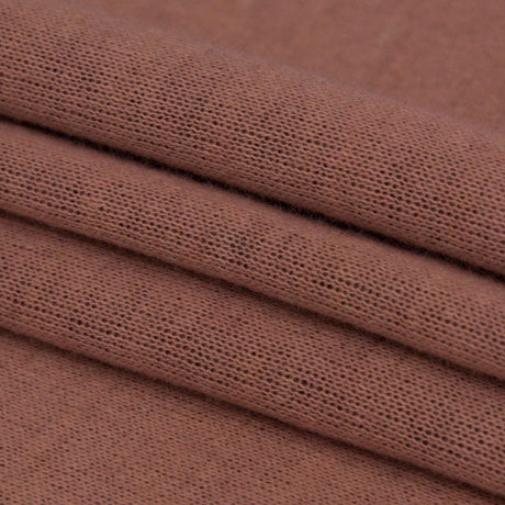 Italian Salmon and Brown Reversible Wool Double Knit
