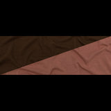 Italian Salmon and Brown Reversible Wool Double Knit
