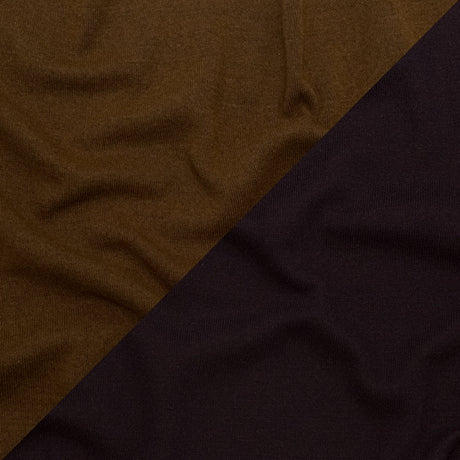 Italian Nightshade and Monk's Robe Reversible Wool Double Knit