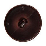 Brown Cross Stitch Plastic Shank Back Button - 54L/34mm