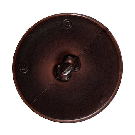 Brown Cross Stitch Plastic Shank Back Button - 54L/34mm