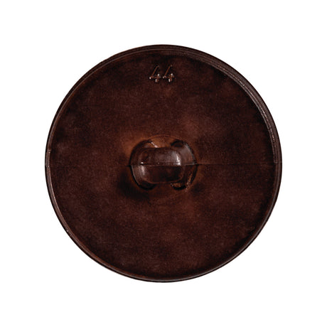 Brown Cross Stitch Plastic Shank Back Button - 44L/28mm