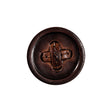 Brown Cross Stitch Plastic Shank Back Button - 36L/23mm
