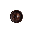 Brown Cross Stitch Plastic Shank Back Button - 24L/15mm