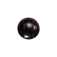 Italian Black Faux Leather Plastic Button - 24L/15mm
