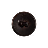 Italian Brown Faux Leather Plastic Button - 36L/23mm
