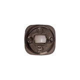 Italian White and Gunmetal 2-Piece Plastic Button - 25L/16mm