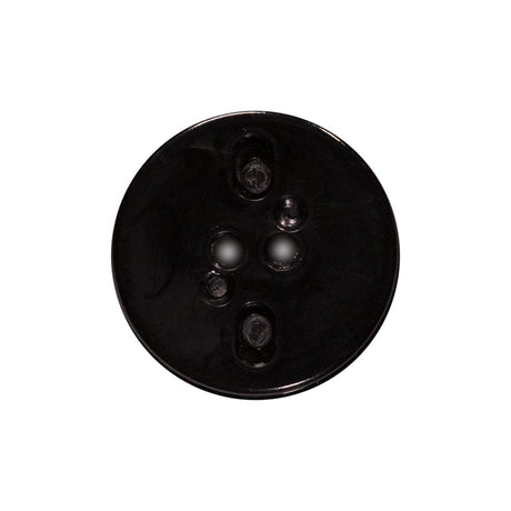 Italian Black 2-Hole Plastic Button - 36L/23mm