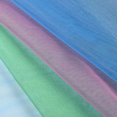 Ombre Shadow Tulle - Turquoise, Absinthe Green and Violet