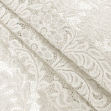 Re-Embroidered Stretch Lace - White Sunflowers - McKee Collection