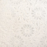 Re-Embroidered Stretch Lace - White Sunflowers - McKee Collection