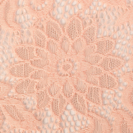Re-Embroidered Stretch Lace - Peachy Keen Sunflowers - McKee Collection