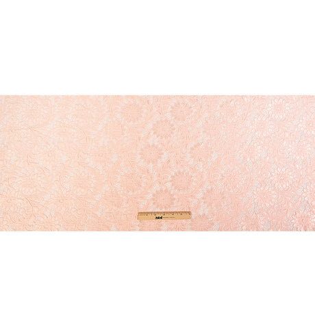 Re-Embroidered Stretch Lace - Peachy Keen Sunflowers - McKee Collection