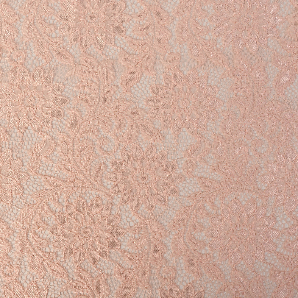 Re-Embroidered Stretch Lace - Peachy Keen Sunflowers - McKee Collection