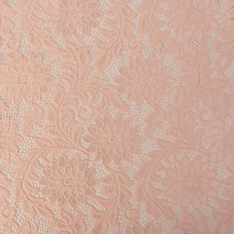 Re-Embroidered Stretch Lace - Peachy Keen Sunflowers - McKee Collection