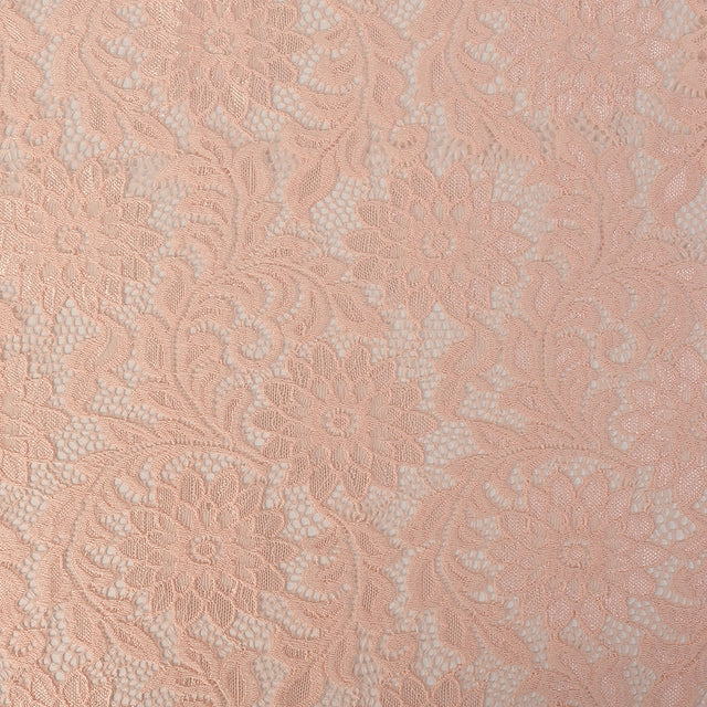 Re-Embroidered Stretch Lace - Peachy Keen Sunflowers - McKee Collection