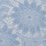 Re-Embroidered Stretch Lace - Placid Blue Sunflowers - McKee Collection