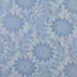 Re-Embroidered Stretch Lace - Placid Blue Sunflowers - McKee Collection