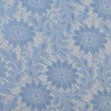Re-Embroidered Stretch Lace - Placid Blue Sunflowers - McKee Collection