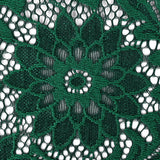 Re-Embroidered Stretch Lace - Emerald Sunflowers - McKee Collection