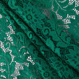 Re-Embroidered Stretch Lace - Emerald Sunflowers - McKee Collection
