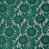 Re-Embroidered Stretch Lace - Emerald Sunflowers - McKee Collection