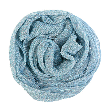 Metallic Stretch Plisse - Baby Blue - Natalia Collection