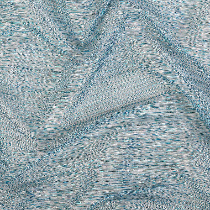 Metallic Stretch Plisse - Baby Blue - Natalia Collection