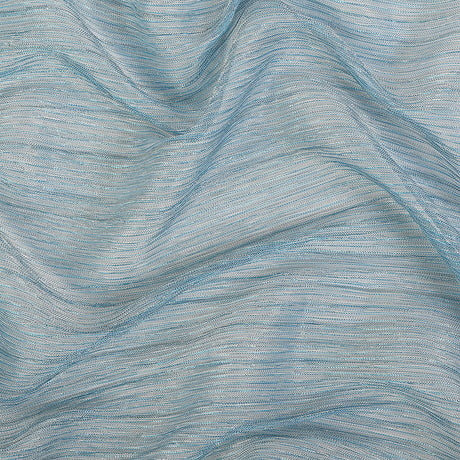 Metallic Stretch Plisse - Baby Blue - Natalia Collection