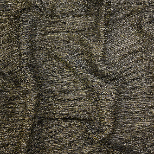 Metallic Stretch Plisse - Black and Gold - Natalia Collection