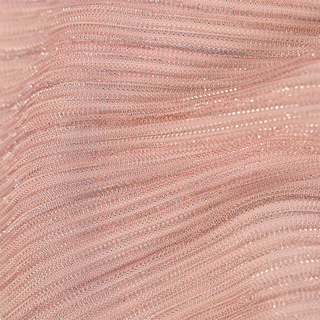 Metallic Stretch Plisse - Dusty Rose - Natalia Collection