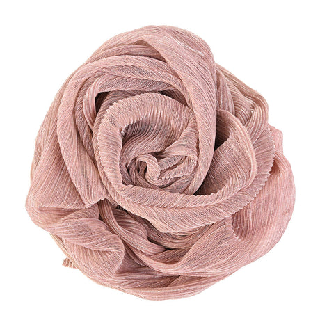 Metallic Stretch Plisse - Dusty Rose - Natalia Collection