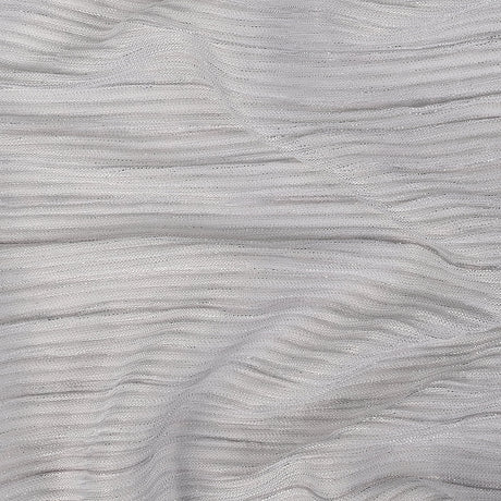 Metallic Stretch Plisse - Silver - Natalia Collection