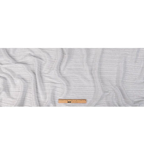 Metallic Stretch Plisse - Silver - Natalia Collection