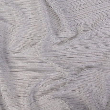 Metallic Stretch Plisse - Silver - Natalia Collection