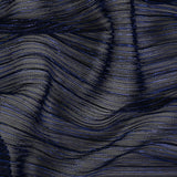 Metallic Stretch Plisse - Magnetic Blue - Natalia Collection