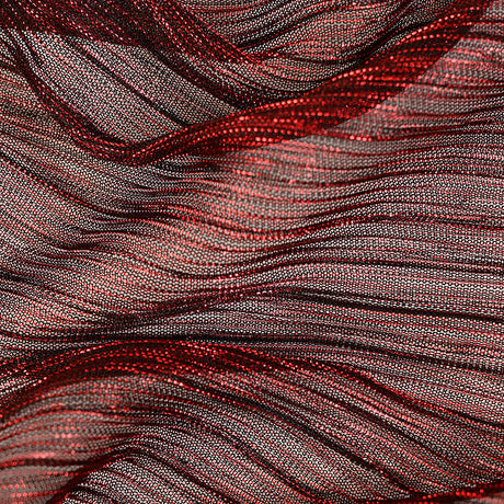 Metallic Stretch Plisse - Corazon and Black - Natalia Collection