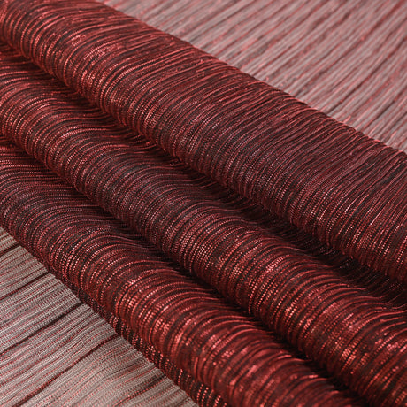 Metallic Stretch Plisse - Corazon and Black - Natalia Collection