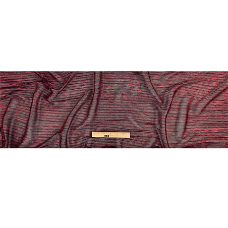 Metallic Stretch Plisse - Corazon and Black - Natalia Collection