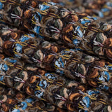 Brown, Aqua and Olive Striped Blended Wool Knit