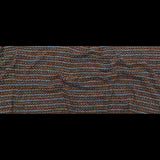 Brown, Aqua and Olive Striped Blended Wool Knit