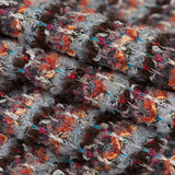 Rustic Orange, Chocolate Lab and Gray Striped Blended Wool Knit