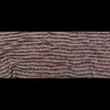 Rustic Orange, Chocolate Lab and Gray Striped Blended Wool Knit